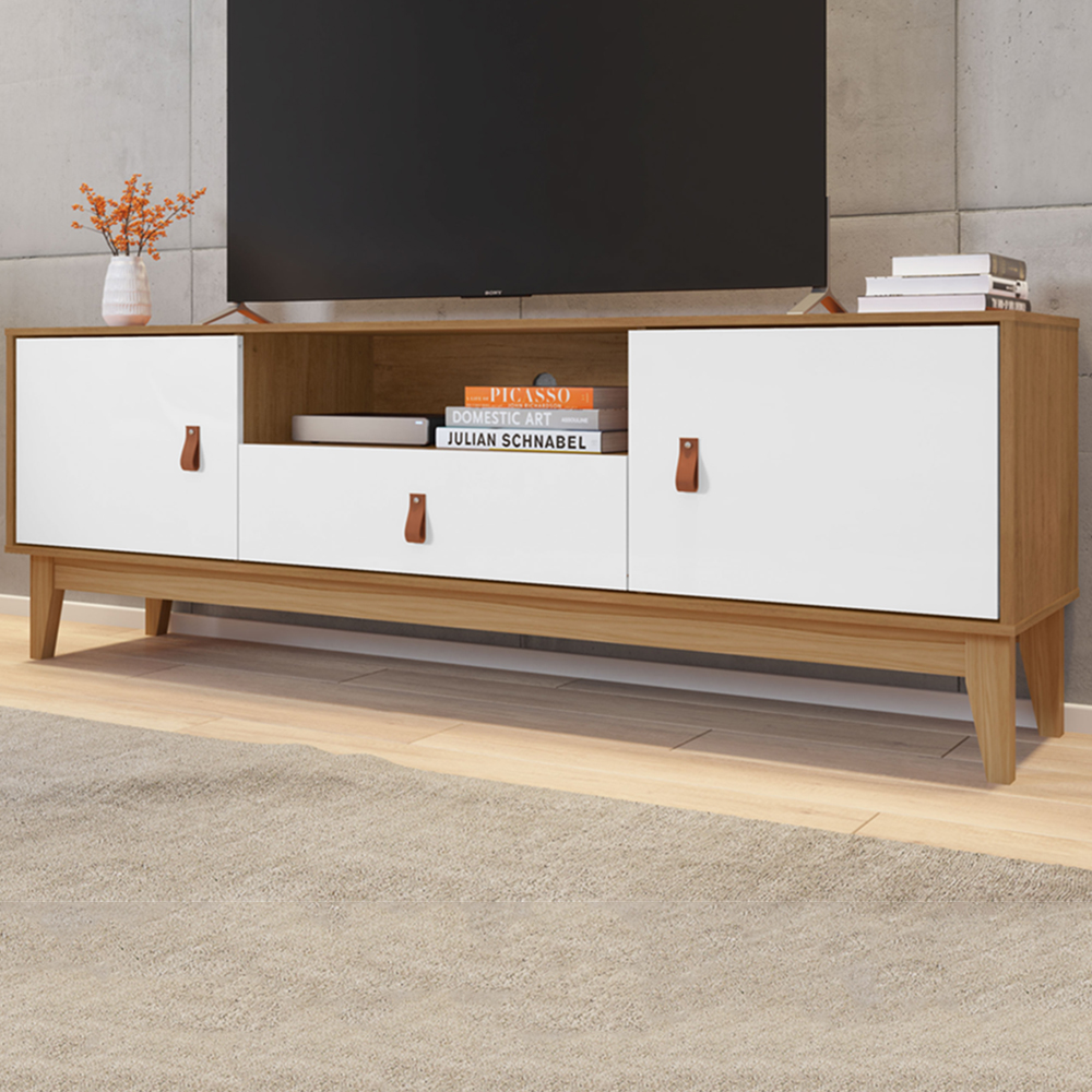 Rack Para Sala 160 CM 011096 Cedro Branco DCASA