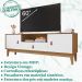 Rack Para Sala 160 CM 011096 Cedro Branco DCASA