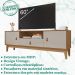 Rack Para Sala 160 CM 011096 Cedro Off White DCASA