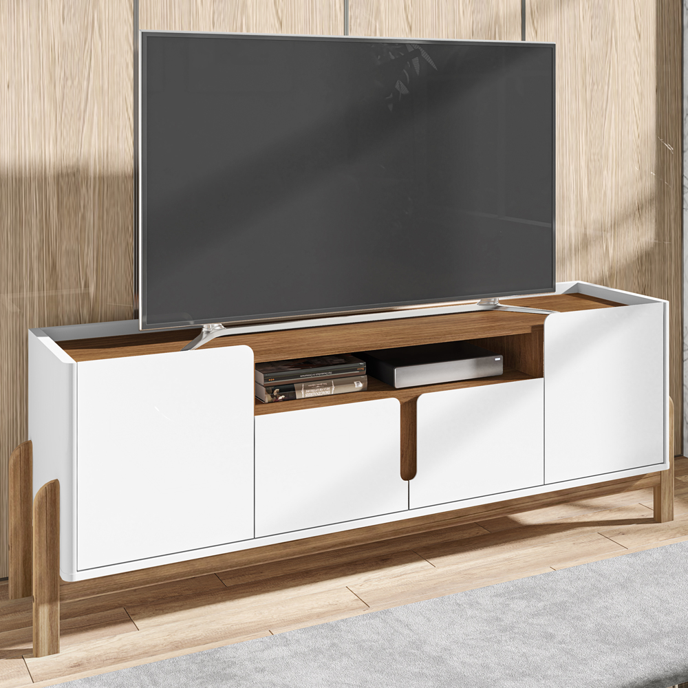 Rack Para Sala 190 cm 011081 Branco Cedro DCASA
