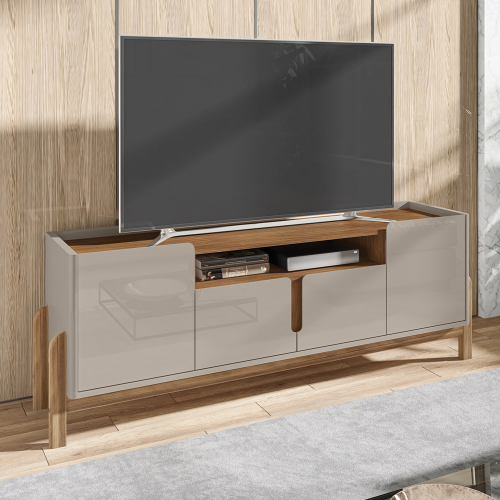Rack Para Sala 190 cm 011081 Off White Cedro DCASA