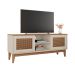 Rack Safira Off White e Noce 135 cm