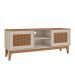 Rack Safira Off White e Noce 135 cm