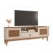Rack para TV Havertz com Pintura Efeito Palha Off White/Noce