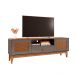 Rack para TV Isabela 1.6 Pintura Palha Cinza/Noce