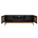 Rack para TV Isabela 1.6 Pintura Palha Preto Noce
