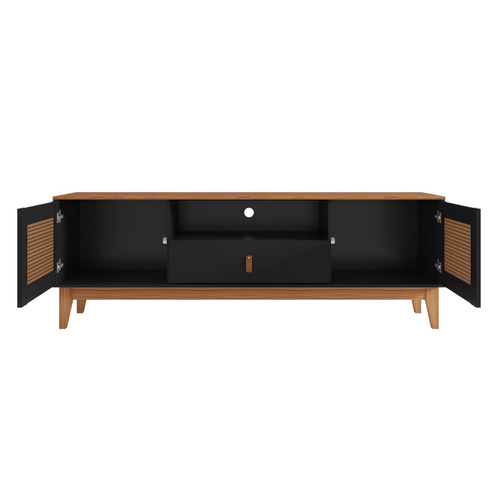 Rack para TV Isabela 1.6 Pintura Palha Preto Noce