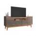 Rack para TV Jayce Detalhe Frisado Cinza Noce
