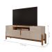 Rack para TV Sue Off White Cedro 4 Portas