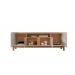Rack para TV Sue Off White Cedro 4 Portas