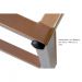 Banqueta Alta Industrial Cozinha Bar Balcão Bistro Zenite com Encosto Metalon Cobre 75cm