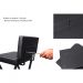 Banqueta Alta Industrial Cozinha Bar Balcão Bistro Zenite com Encosto Preto Metalon Preto. 75cm