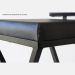 Banqueta Alta Industrial Cozinha Bar Balcão Bistro Zenite sem Encosto Preto Metalon Preto 75cm