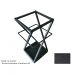 Banqueta Alta Industrial Cozinha Bar Balcão Bistro Zenite sem Encosto Preto Metalon Preto 75cm