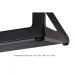 Banqueta Média Industrial Cozinha Bar Balcão Bistro Zenite com Encosto Metalon Preto 65cm