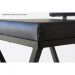 Banquinho Industrial Zênite Estofado - Preto - 47cm (Cozinha Bar Bistro)