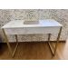 Mesa Escrivaninha Industrial Home Office Metalon Dourado