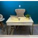 Mesa Escrivaninha Industrial Home Office Metalon Dourado