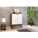 Aparador Buffet 2 Portas Equador Castani com Branco Casa Mobilia
