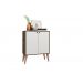 Aparador Buffet 2 Portas Equador Castani com Branco Casa Mobilia