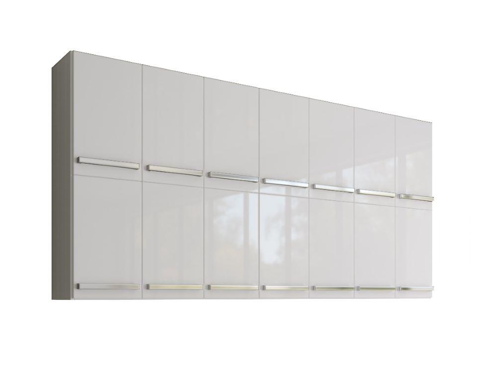 Armário Duplo Aéreo Com 14 Portas Alemanha Branco Casa Mobilia