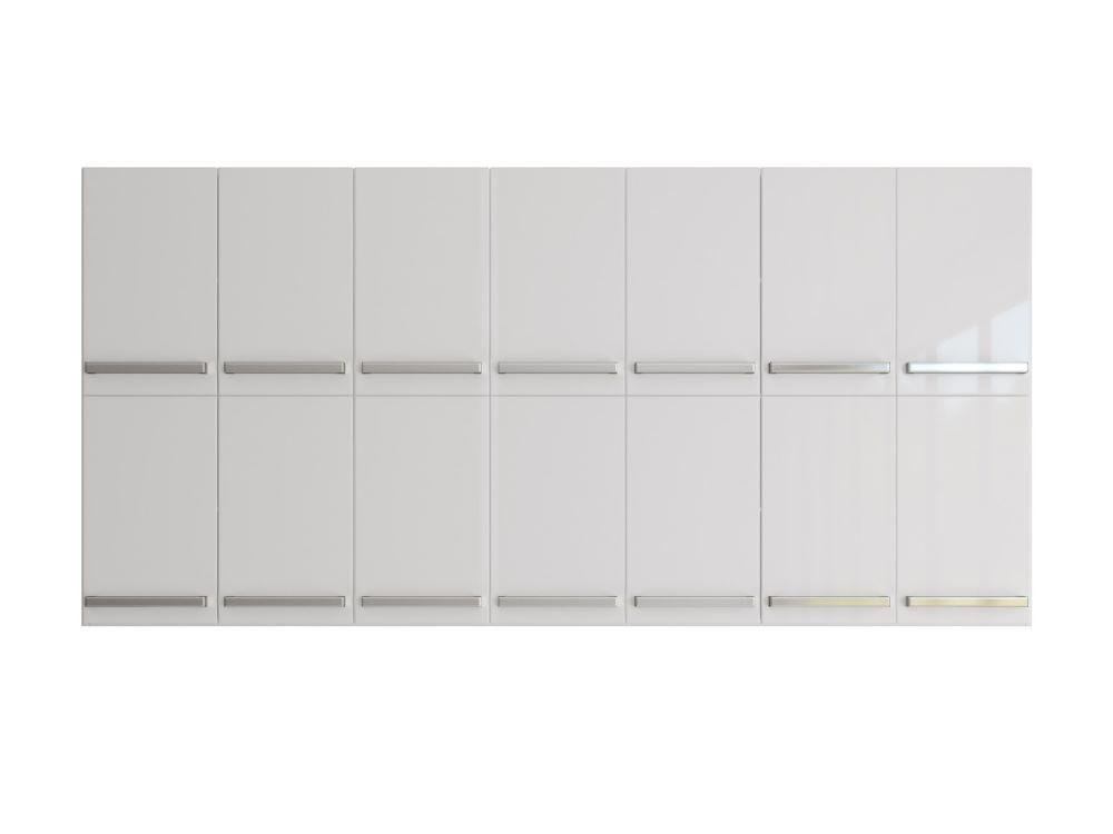 Armário Duplo Aéreo Com 14 Portas Alemanha Branco Casa Mobilia