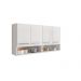 Armario Aereo 4 Portas Bulgaria Branco Casa Mobilia