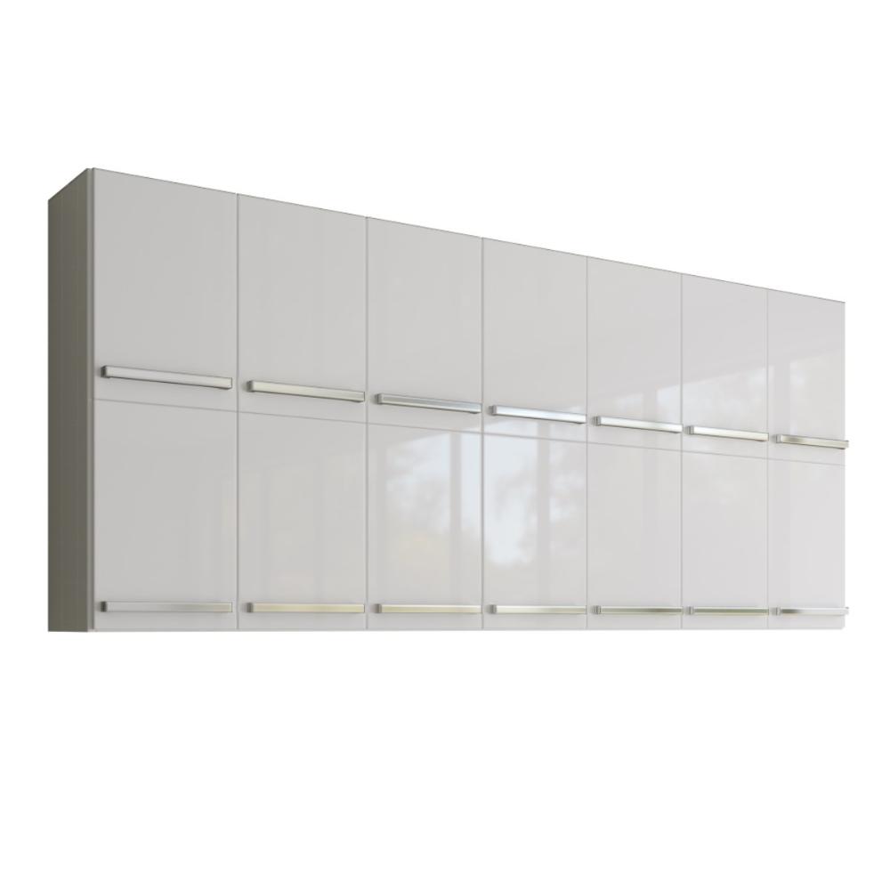Armario Multiuso Duplo 14 Portas Alemanha Branco  Casa Mobilia