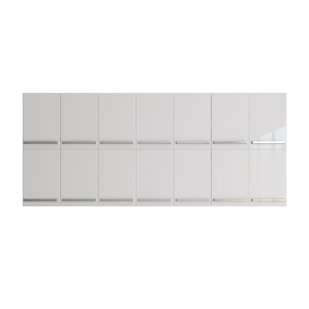 Armario Multiuso Duplo 14 Portas Alemanha Branco  Casa Mobilia