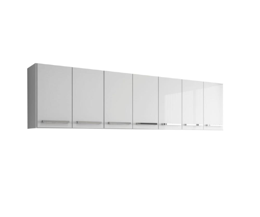 Armario Suspenso 7 Portas Branco Bangladesh Casa Mobilia
