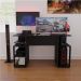 Mesa  Gamer Para Computador   Somália Preto Casa Mobilia