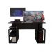 Mesa  Gamer Para Computador   Somália Preto Casa Mobilia
