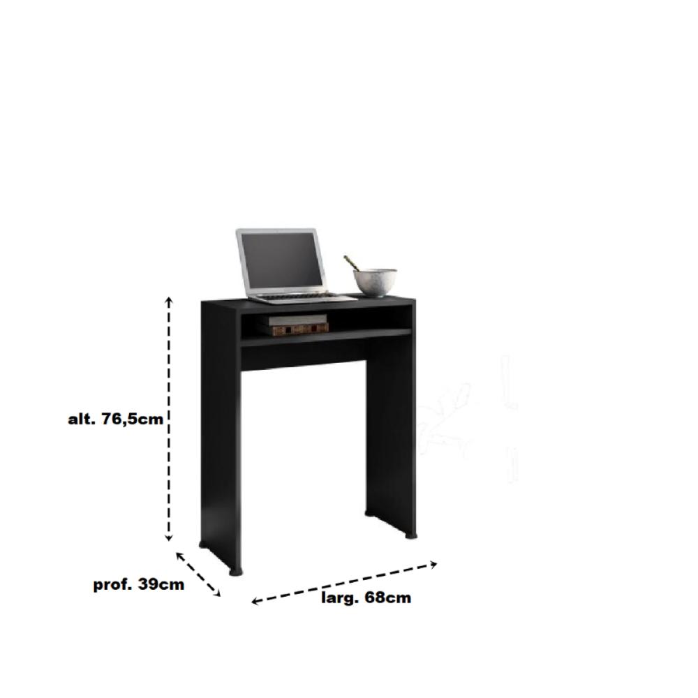 Mesa para Computador Aruba Preto Casa Mobilia