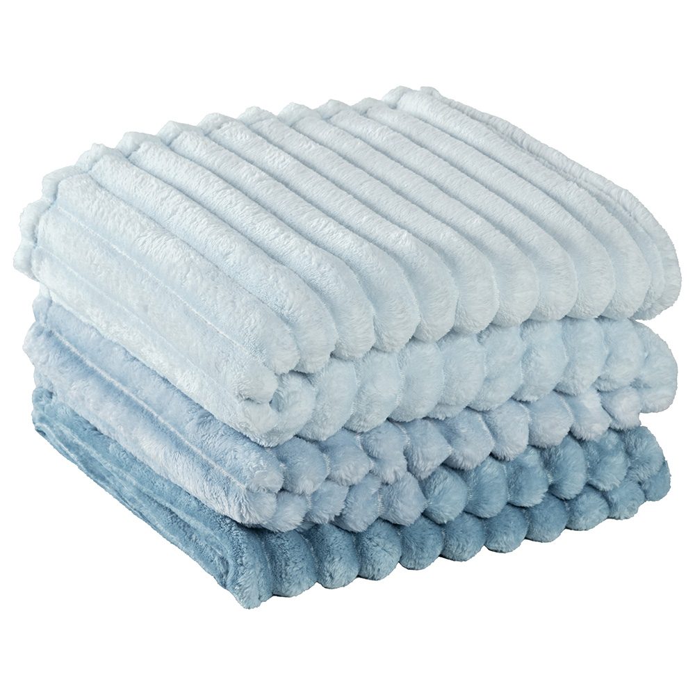 Cobertor Queen Fluffy Manta Flannel Ultrasoft - Acqua