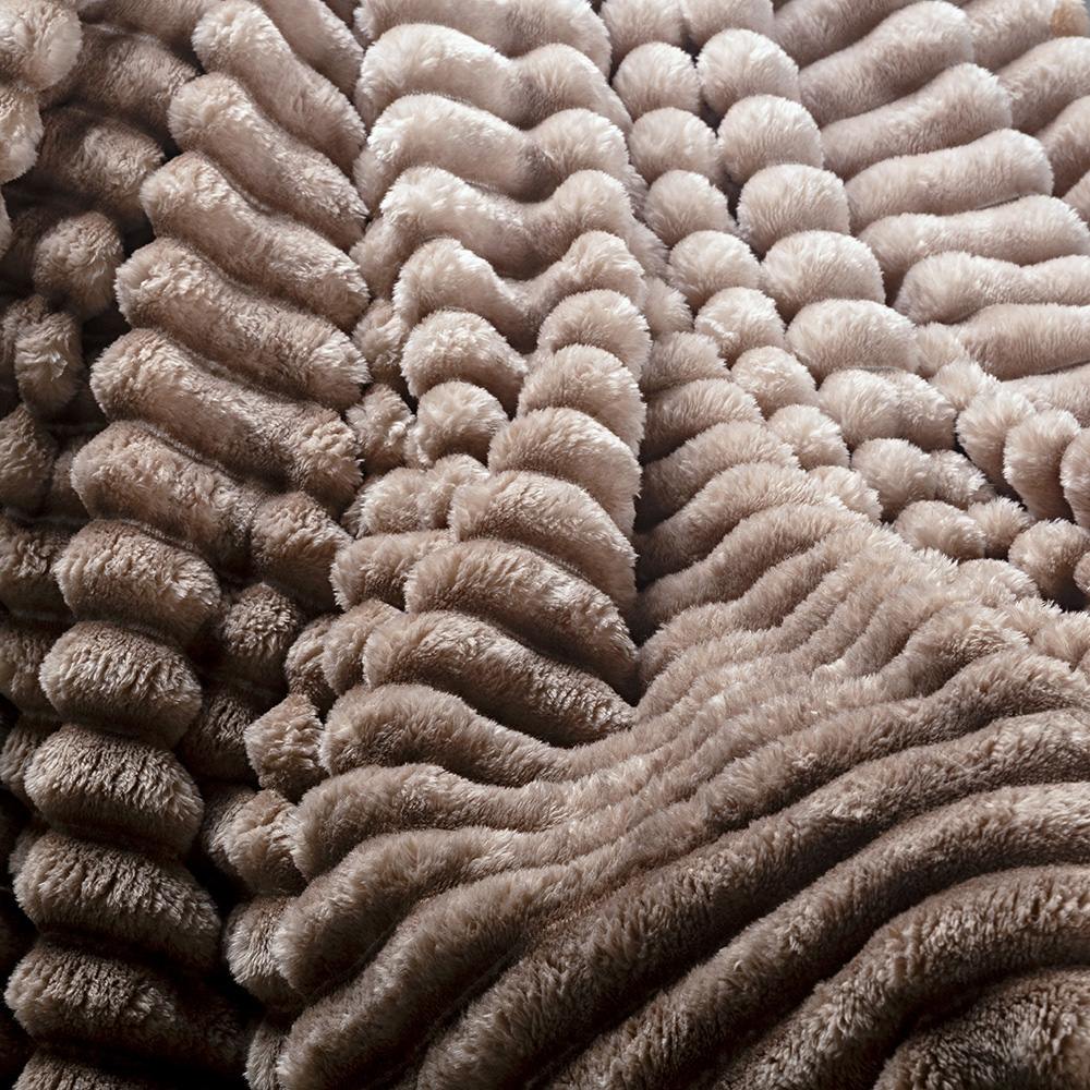 Cobertor Queen Fluffy Manta Flannel Ultrasoft - Cappuccino