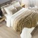 Cobertor Queen Fluffy Manta Flannel Ultrasoft - Gold Bege