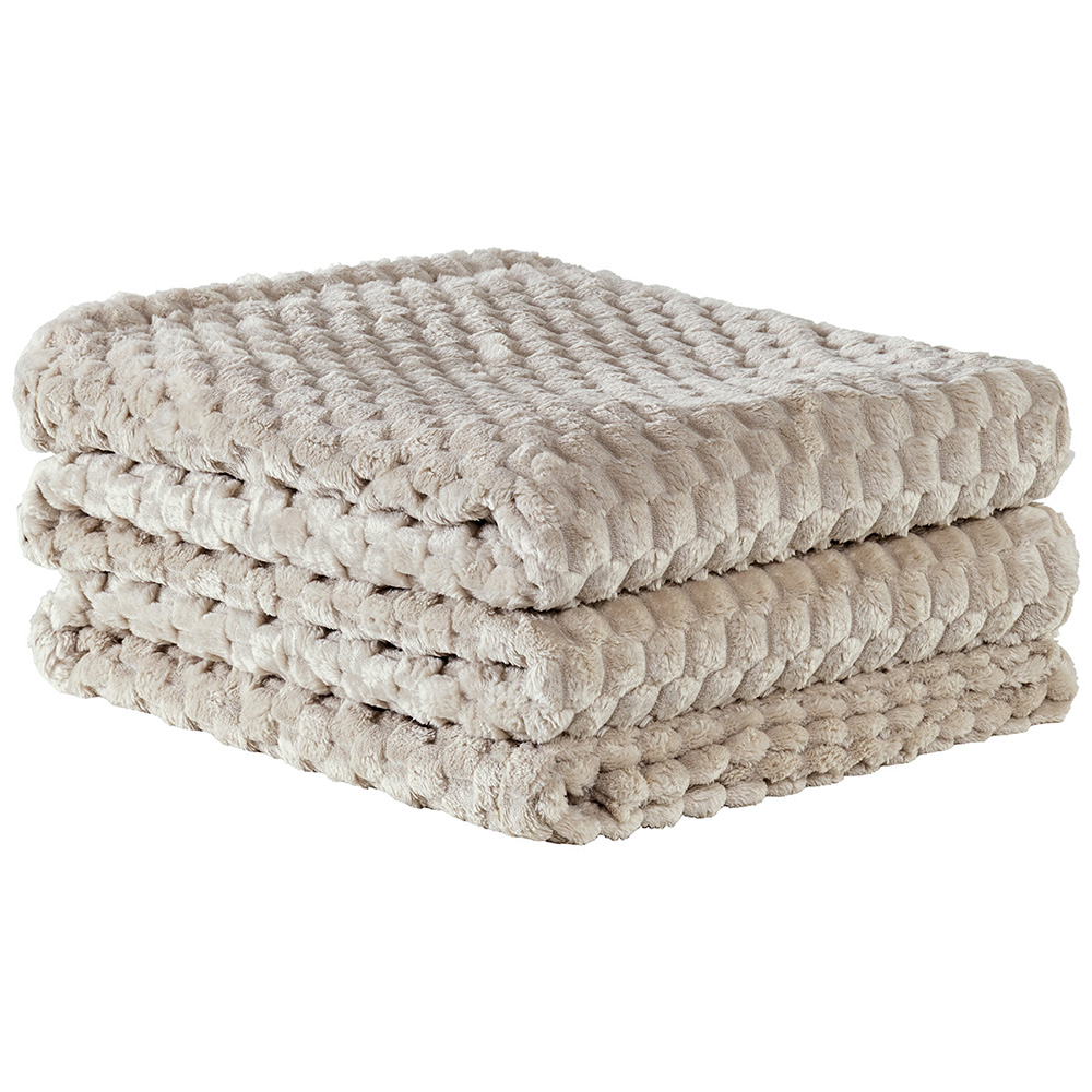 Cobertor Queen Marshmallow Manta Flannel Ultrasoft - Baunilha 