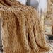 Cobertor Queen Marshmallow Manta Flannel Ultrasoft - Caramelo
