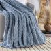 Cobertor Queen Marshmallow Manta Flannel Ultrasoft - Mirtilo Azul