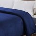 Cobertor Queen Popcorn Manta Flannel Extra Macia - Marinho