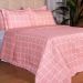 Cobre Leito Casal Padrão Classic Estampado 160 Fios 3 Peças - Grid Rose