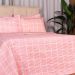 Cobre Leito Casal Padrão Classic Estampado 160 Fios 3 Peças - Grid Rose