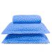 Cobre Leito Casal Padrão Classic Estampado 160 Fios 3 Peças - Poa Azul