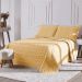 Cobre Leito King Heitor Bordado Hipercal 400 Fios 3 Peças - Amarelo