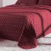 Cobre Leito King Heitor Bordado Hipercal 400 Fios 3 Peças - Vermelho Marsala