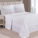 Cobre Leito King Majestic Bordado Inglês Micropercal 300 Fios Toque de Algodão 3 Peças - Branco