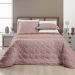Cobre Leito Queen Aveline Dupla Face Micropercal 300 Fios 3 Peças - Rose