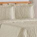 Cobre Leito Queen Bouti Mavie Floral Micropercal 180 Fios 3 Peças - Caqui