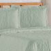 Cobre Leito Queen Bouti Mavie Floral Micropercal 180 Fios 3 Peças - Verde Malva