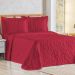 Cobre Leito Queen Bouti Mavie Floral Micropercal 180 Fios 3 Peças - Vermelho